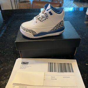 brand new jordan copper true blue 3 size 5c